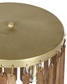 Lampada da tavolo legno di mango scuro e ottone 77 cm SABARI_868187