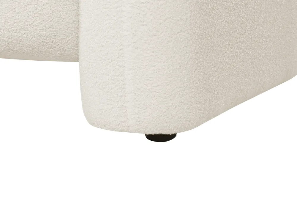 Sofa 3 Seater LEIREN Boucle White_886718