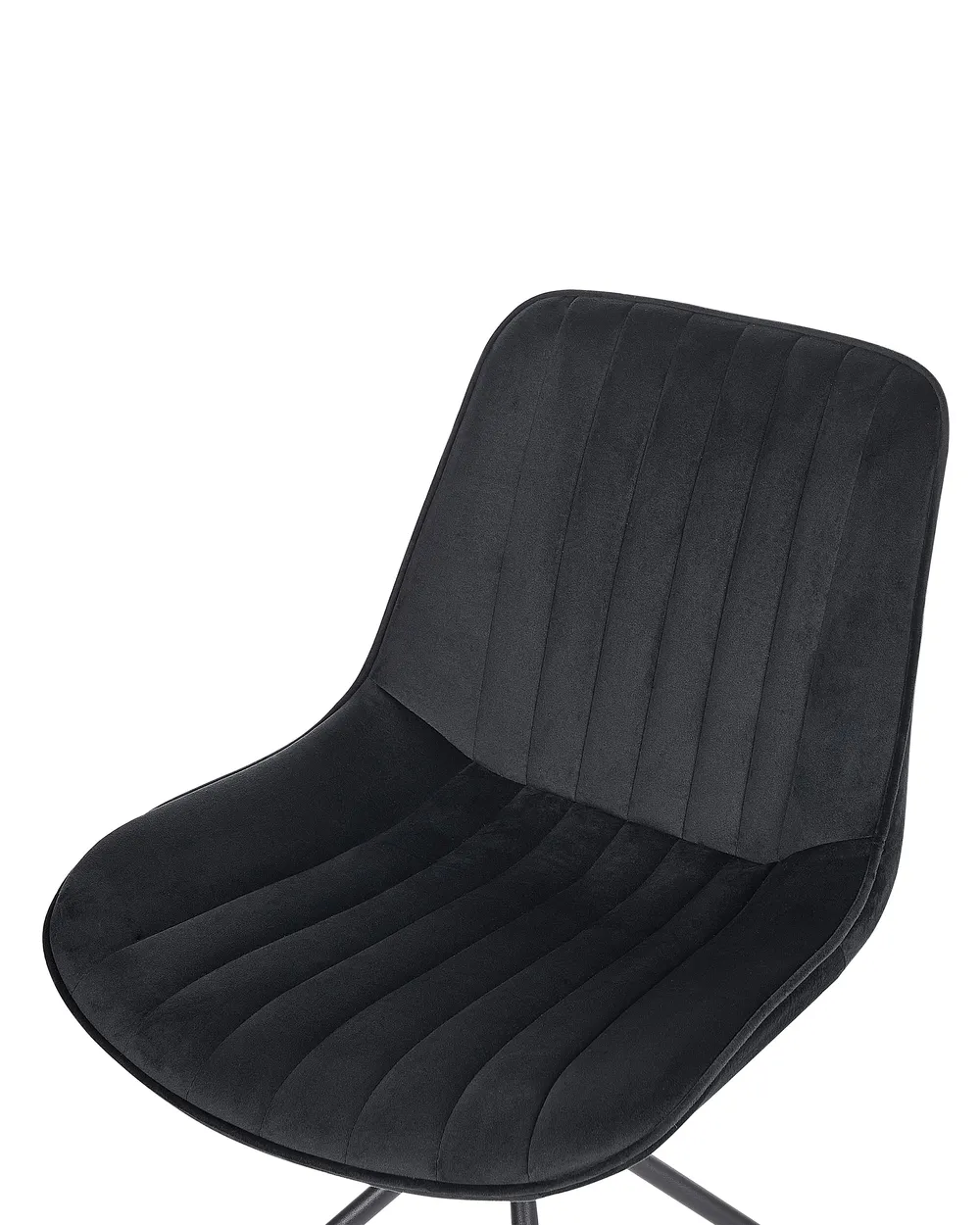 Set di 2 sedie da pranzo NAVASOTA Velluto Nero_860830