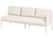 Set di divani angolari da giardino 5 posti TONARA Metallo Beige chiaro Lato destro_1125126