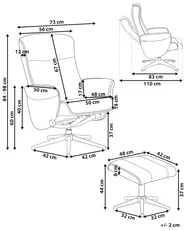 Recliner Chair JAPET Boucle Beige_1007271