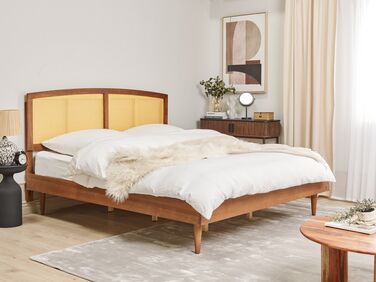 Wooden EU Super King Size Bed Light VARZY