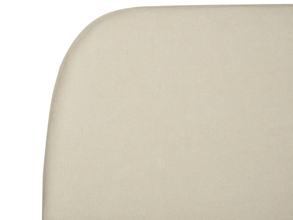 Wasserbett Stoff ROISEL 160 x 200 cm Hellbeige_937519