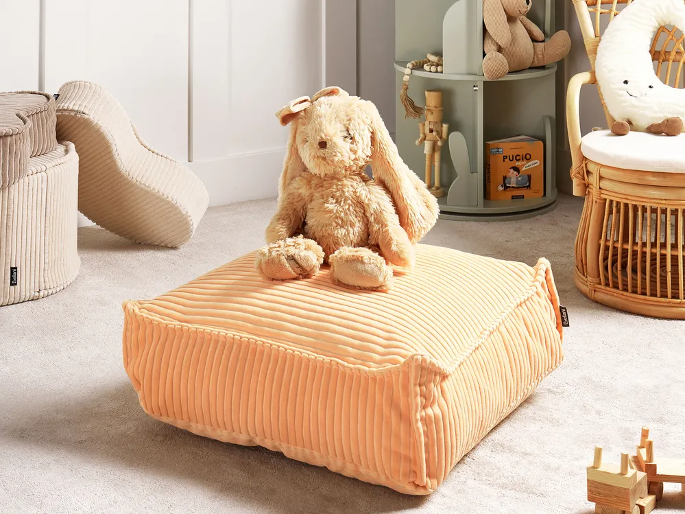 Pouffe ALLOZAI Velvet Peach Pink