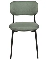 Set di 2 sedie da pranzo CASEY Tessuto Verde scuro_884562
