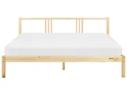 Bed Pine Wood VANNES 180 x 200 cm (EU Super King) Light Brown_918209