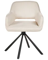 Set di 2 sedie da pranzo LOURES Tessuto Beige chiaro_945643