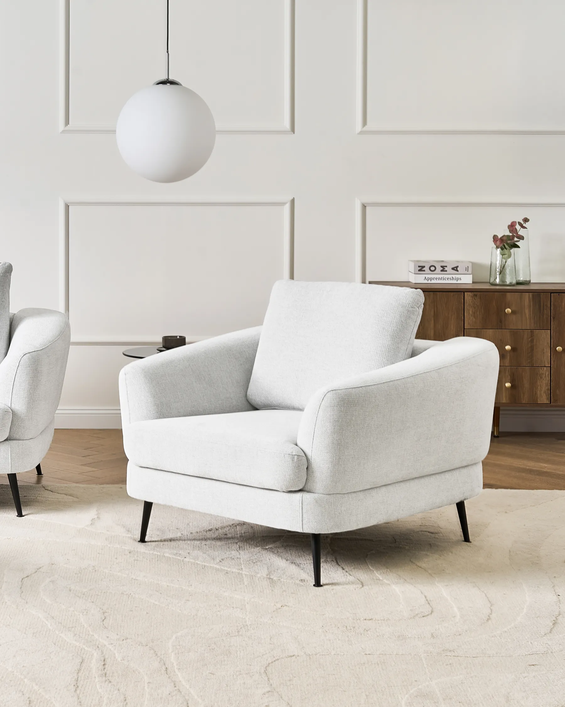 Armchair KJAER Fabric Off-White_1006833