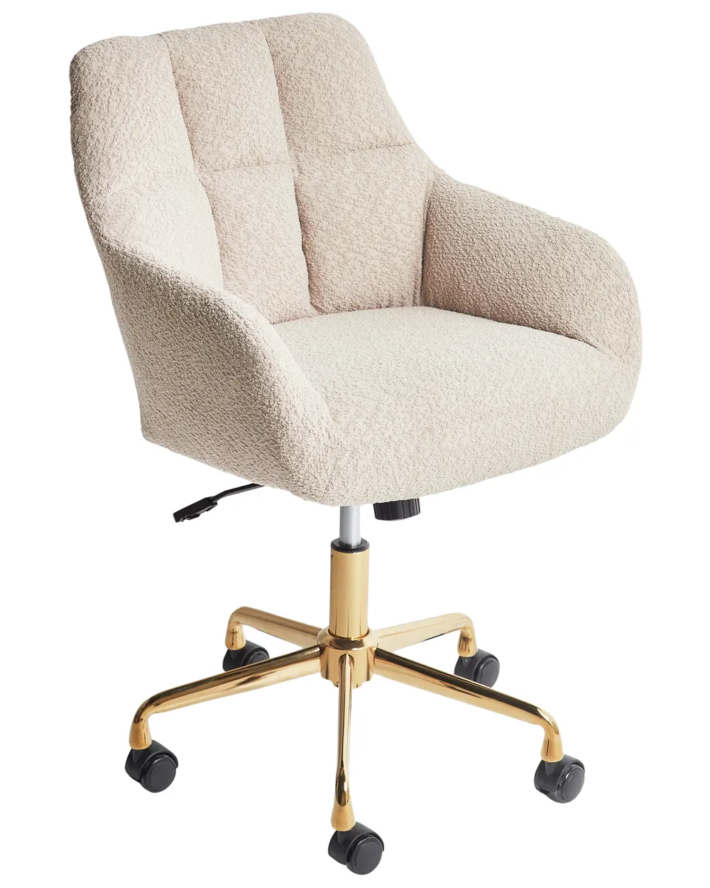 Sedia da scrivania PALMDALE Bouclé Beige_949065