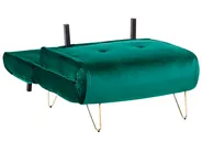 Divano letto singolo VESTFOLD Velluto Verde scuro_808615