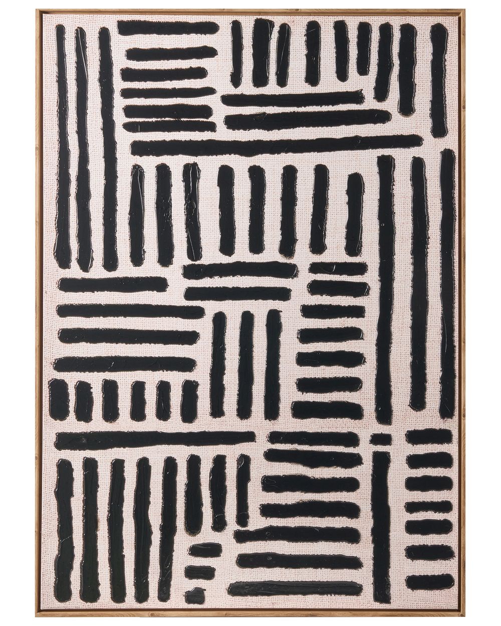 Canvas NAVAN Abstract Motif Black