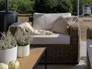 Poltrona da giardino ARDEA Rattan Marrone chiaro_884446