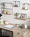 Set of 4 Geometric Wall Shelves BRITO_719989