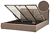 Ottoman Bed BAJONNA Boucle Brown 180 x 200 cm (EU Super King)