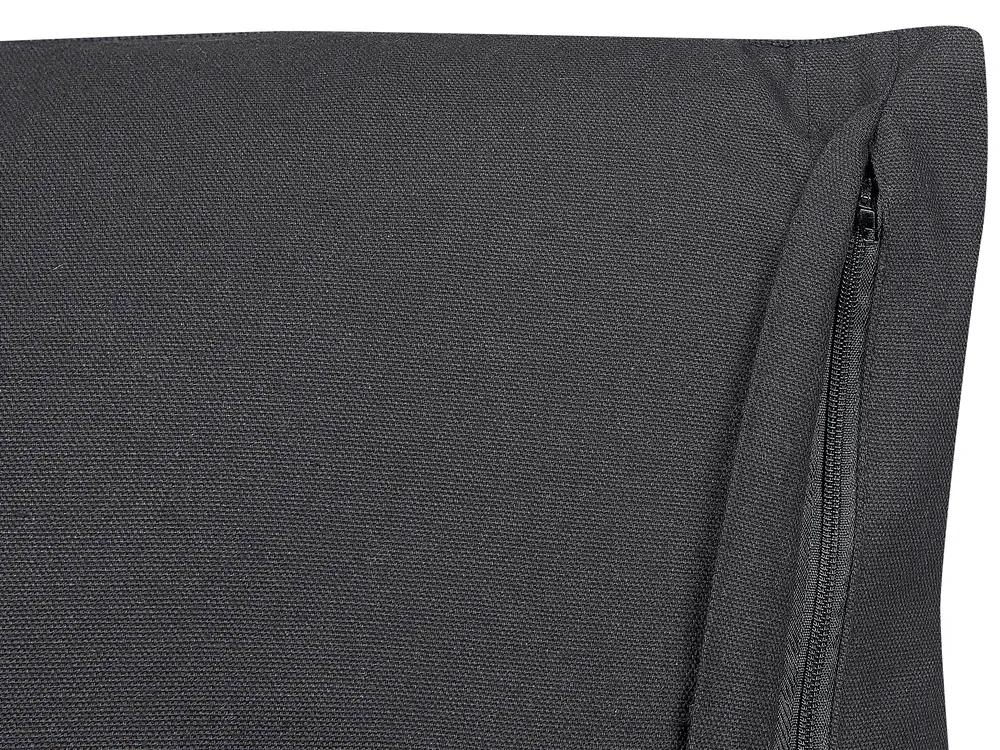 Set di 2 cuscini BENZOIN 45 x 45 cm Cotone Nero Trama geometrica_838900