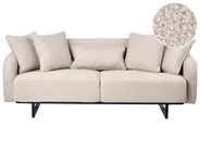Divano 3 posti SVANEK Bouclé Beige_1061513