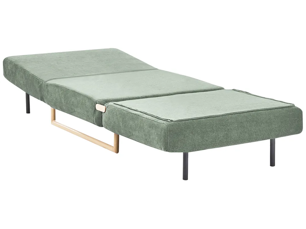 Single Sofa Bed JERSLEV Fabric Light Green_1009997