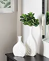 Decorative Vase THAPSUS 39 cm Ceramic White