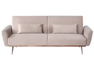Sofa Bed 3 Seater EINA Velvet Taupe_1057703