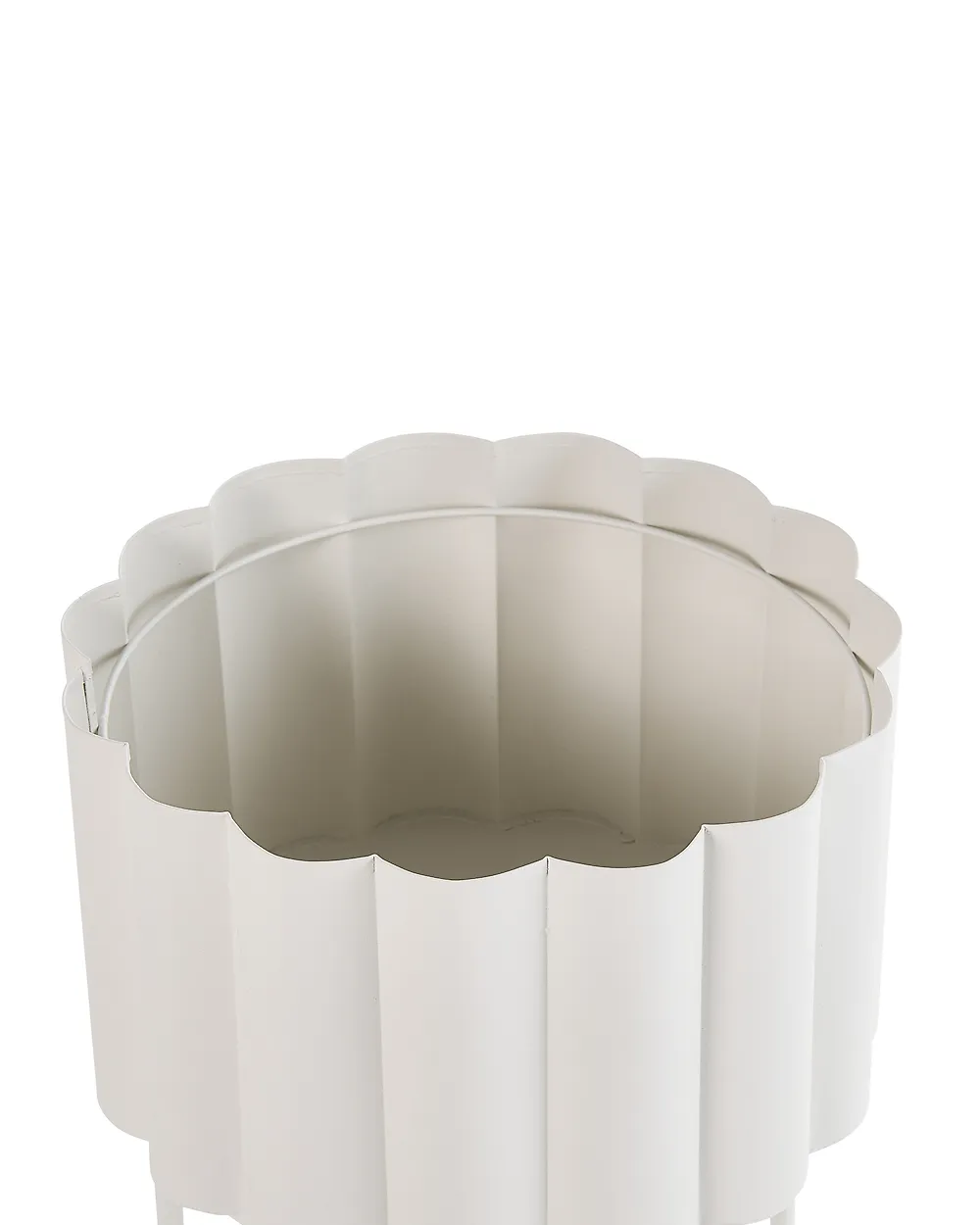 Elevated Plant Pot GANTIANELLA 30 cm Metal Pastel Pink_1188017