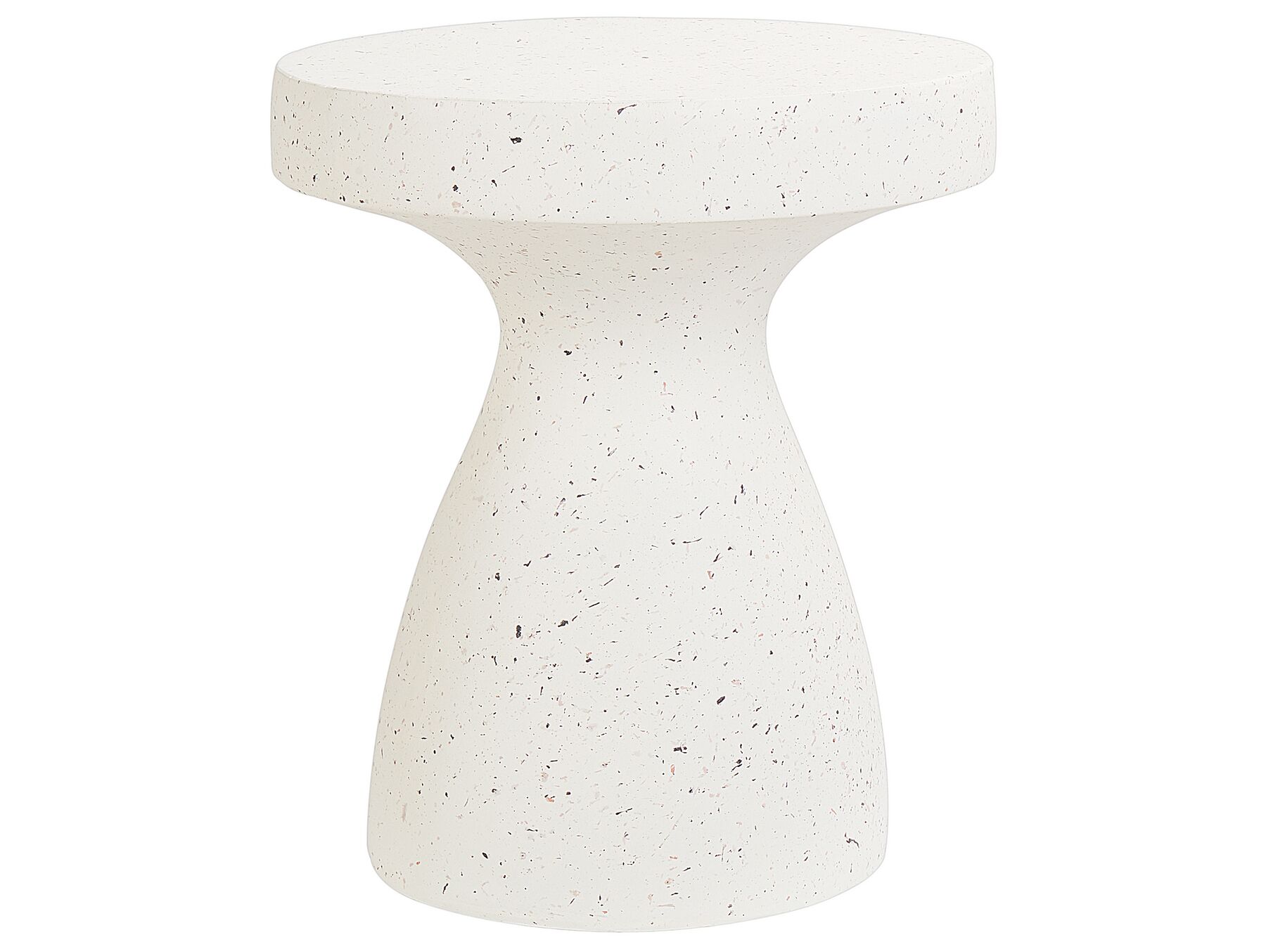 Accent Side Table Off-White Terrazzo Effect BIVIERE_918801