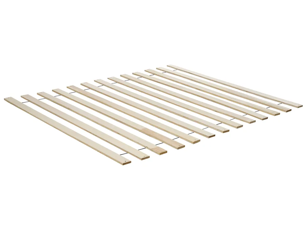 Bed with LED TOUCY 160 x 200 cm (EU King Size) Brown Ash Wood_941717