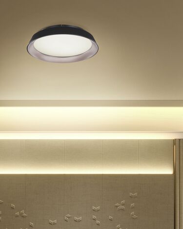 Metal LED Ceiling Lamp Black BILIN