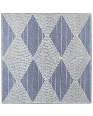 Tappeto DATCA Blu 200 x 200 cm Lana_848517