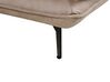 Right Hand Faux Suede Corner Sofa Light Brown GALLO_929112