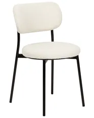 Set of 2 Dining Chairs CASEY Boucle Off-White_887268