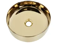 Umywalka nablatowa TEBAR ⌀ 40 cm Ceramika Złoty_1049083