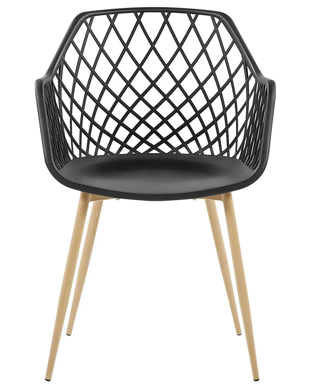 Set of 2 Dining Chairs NASHUA Black_775282