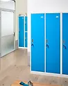 Szafa socjalna ubraniowa dwudrzwiowa ATHLETE Metal Biały/ niebieski