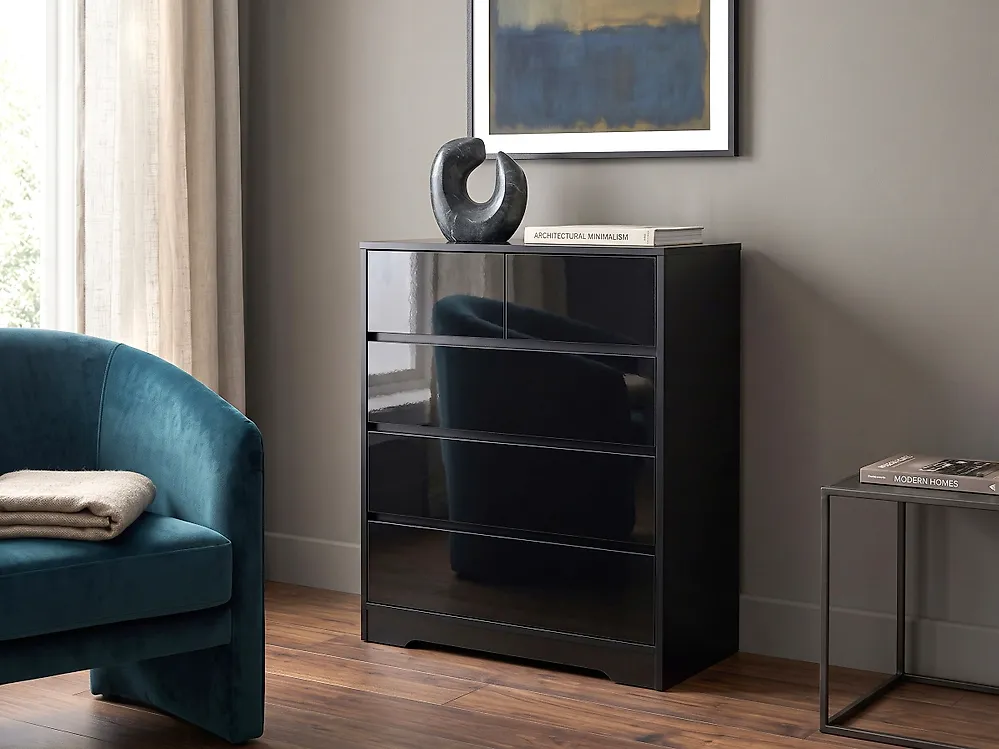5 Drawer Chest ALBERTA Black_1175251