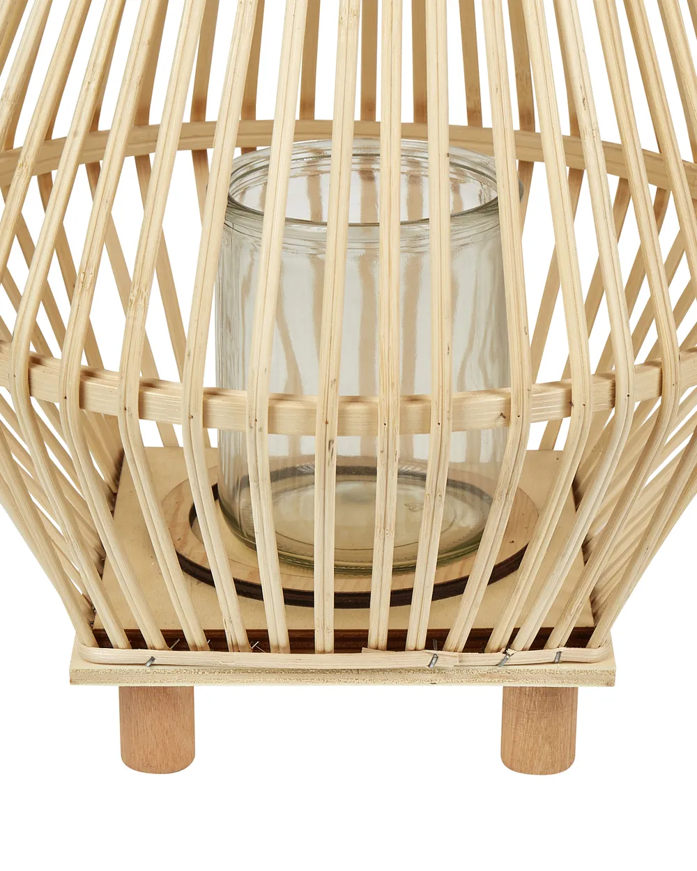 Lantern LEYTE 58 cm Willow Wood Light Brown_892153