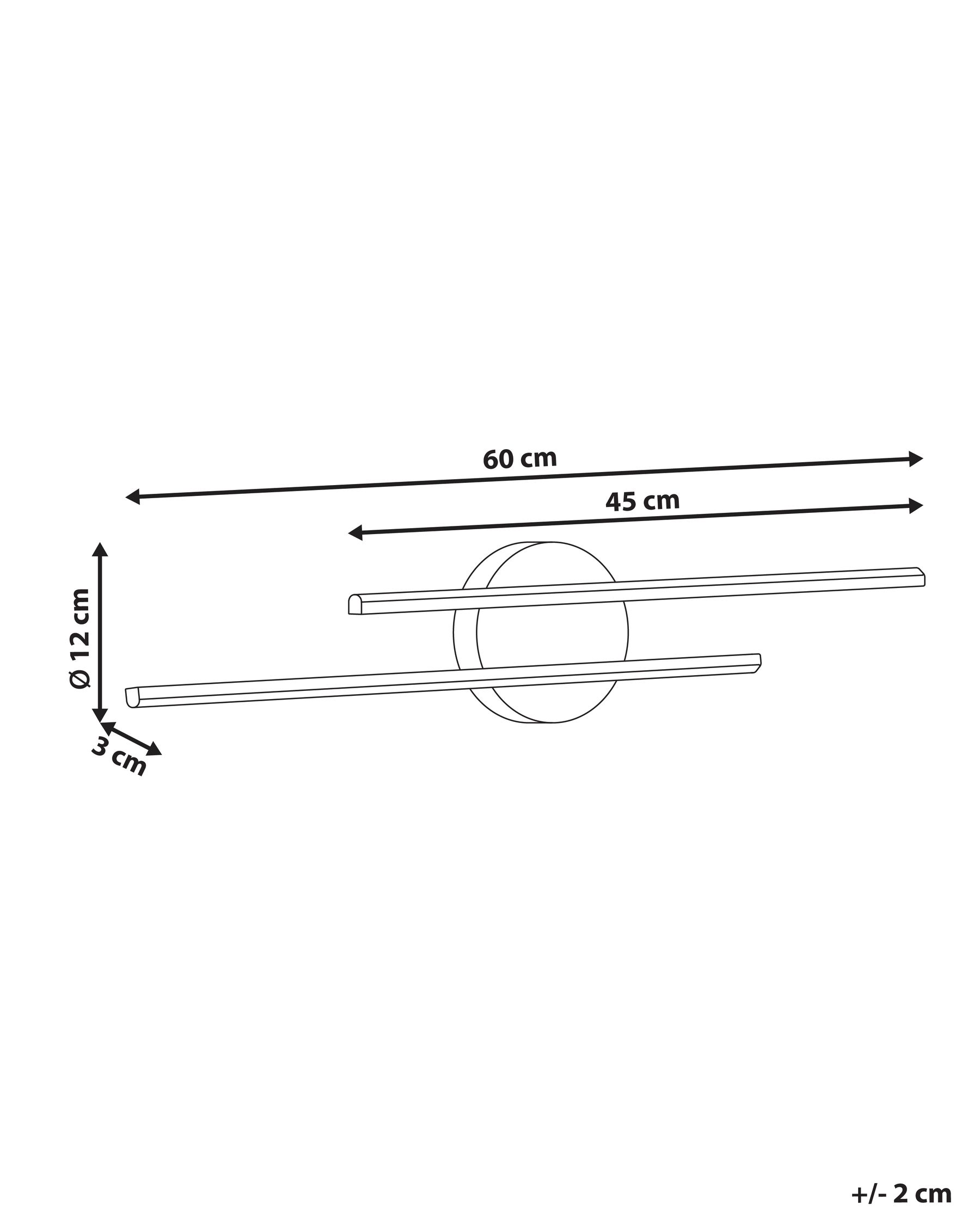 Luce LED per quadri e specchi TOUQUES Metallo Nero_1008877