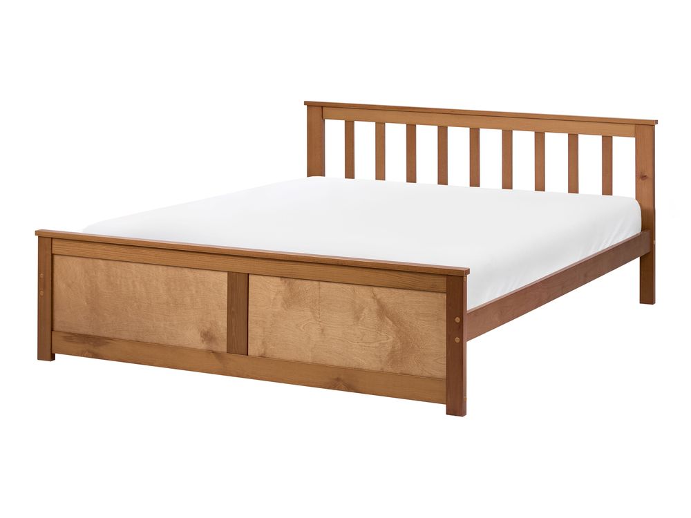 Letto Legno di pino OLENDON 120 x 200 cm Marrone