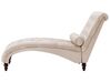 Chaise longue in velluto color beige MURET_750619