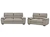 Living Room Set 5 Seater VOGAR Fabric Light Brown