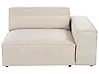Corner Seat HELLNAR Velvet Light Beige Left Hand