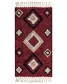 Cotton Area Rug 80 x 150 cm Red SIIRT_839619