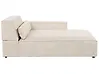 Chaise longue izquierda HELLNAR Terciopelo Beige claro