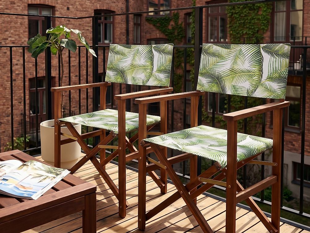 Lot de 2 tissus de remplacement pour chaises de jardin CINE Vert clair