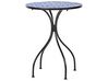 Balkonset Metall schwarz / blau 2 Stühle Tisch CIGLIANO_919879