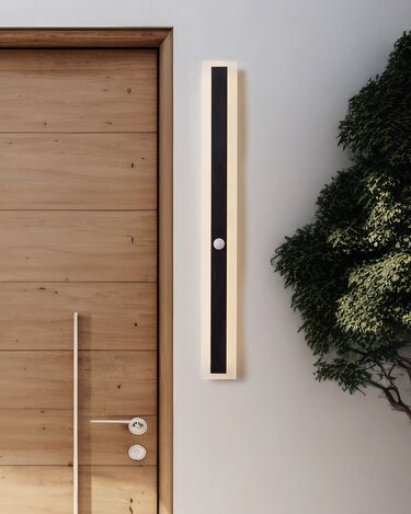 Outdoor LED Wall Light with Motion Sensor 80 cm Black SAVANE