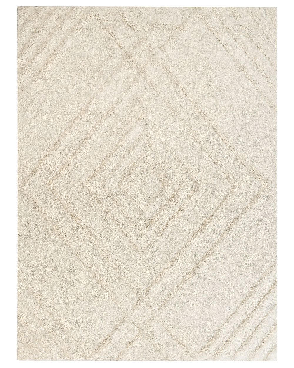 Rug ZIRO  Light Beige 160 x 230 cm Cotton