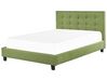 Łóżko tapicerowane 180 x 200 cm zielone LA ROCHELLE_833049