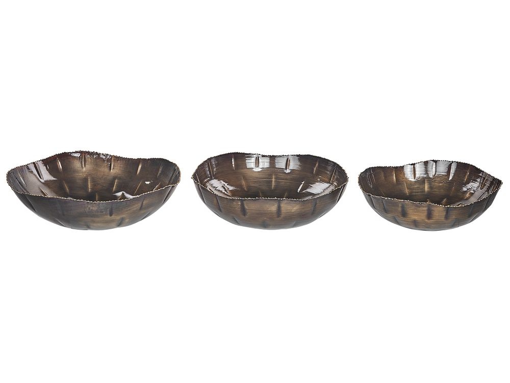 Set of 3 Bowls PINANG Metal Brass
