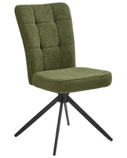 Set di 2 sedie da pranzo RYAN Bouclé Verde_1042435