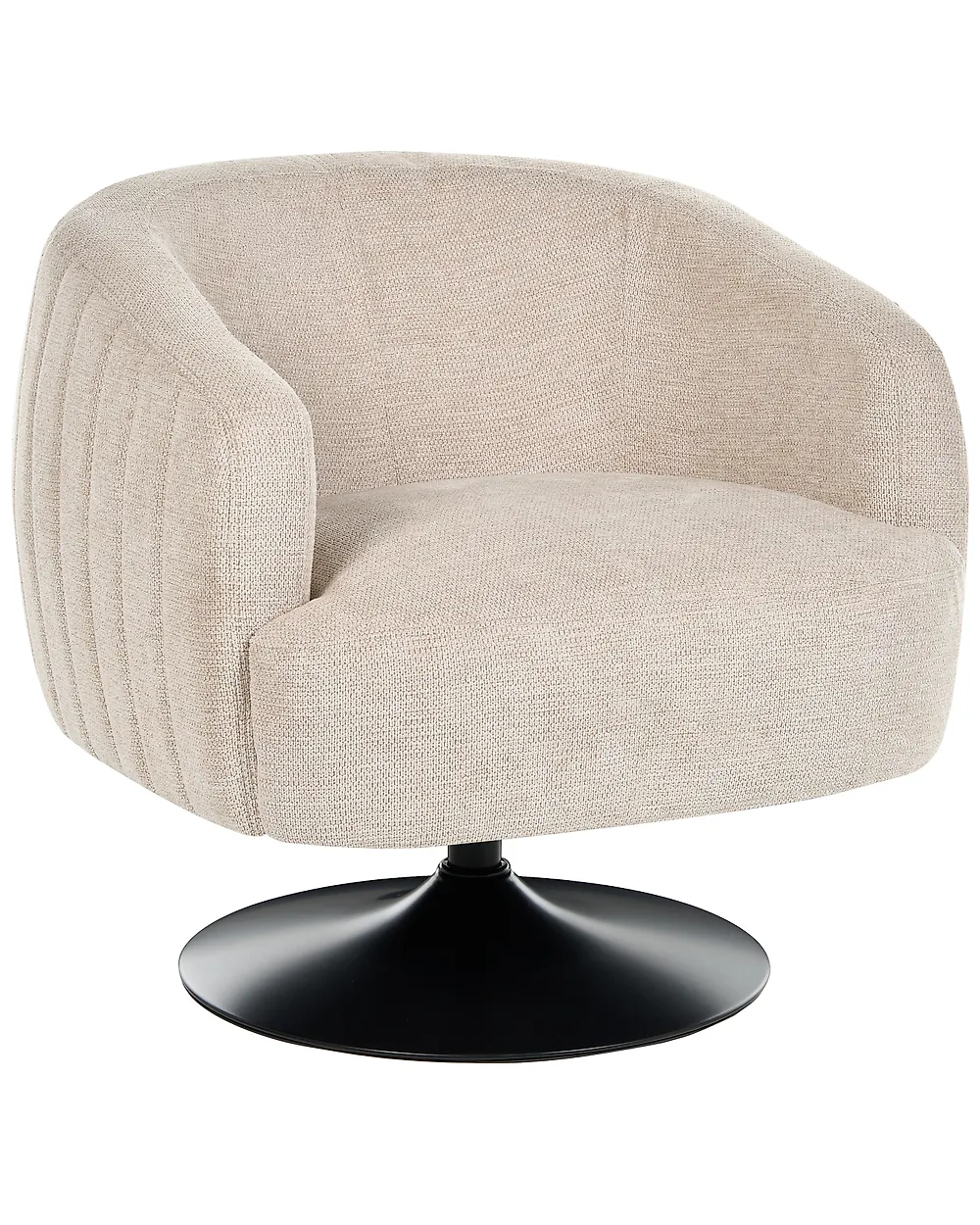 Swivel Armchair NORAGER Fabric Light Beige
